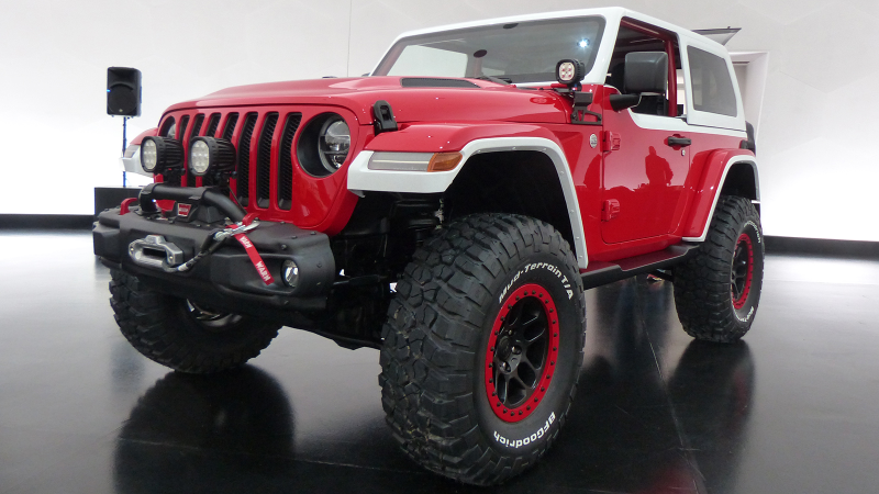 Illustration for article titled The Jeep Jeepster Concept Puts Modern Off-Road Tech Under 1960s Style